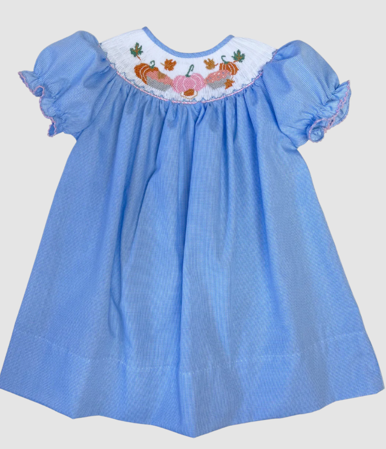 Emma Smocked Bishop Dress in Thanksgiving Spread