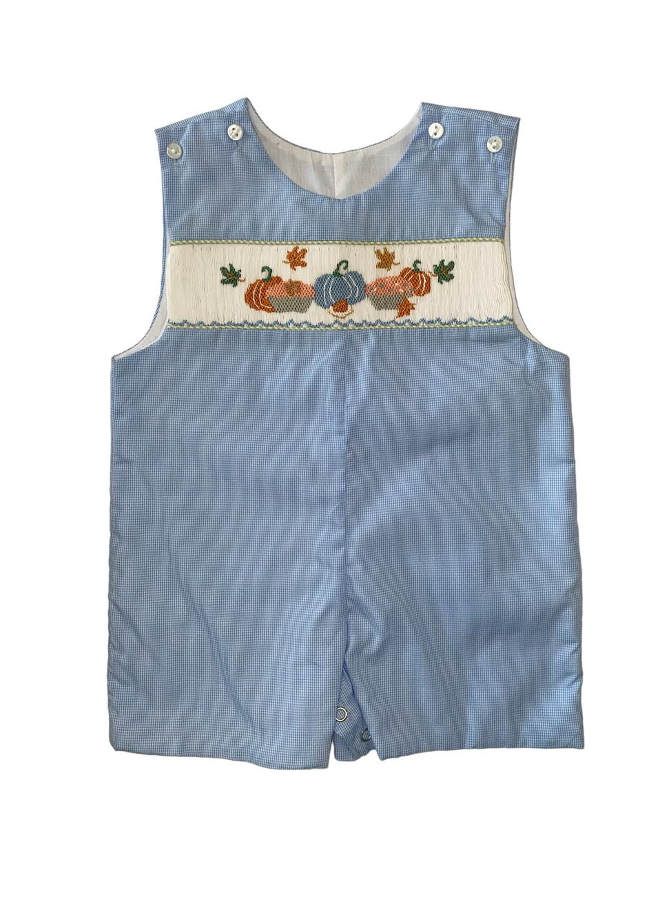 Thanksgiving Spread Smocked Shortall