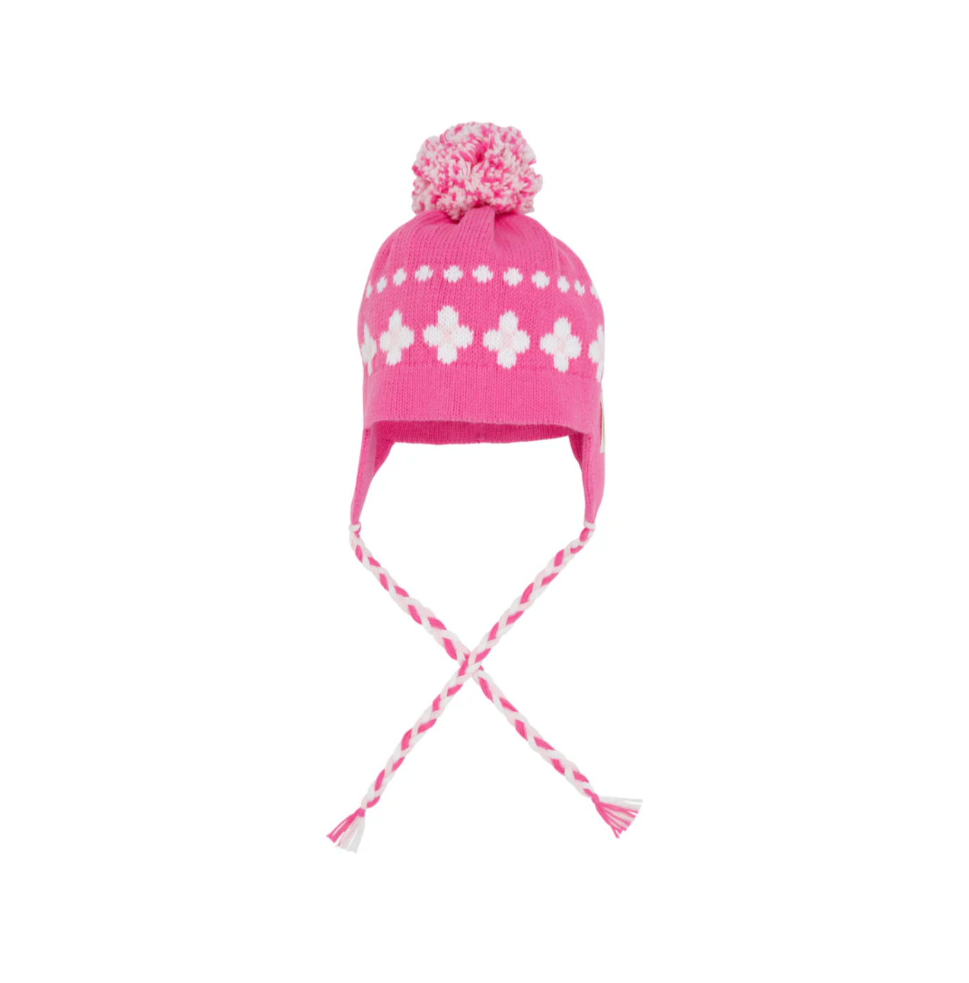 Parrish Pom Hat in Hamptons Hot Pink/Worth Ave White Dots