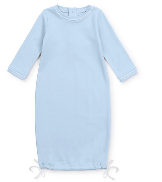 GEORGE PIMA COTTON DAYGOWN - LIGHT BLUE