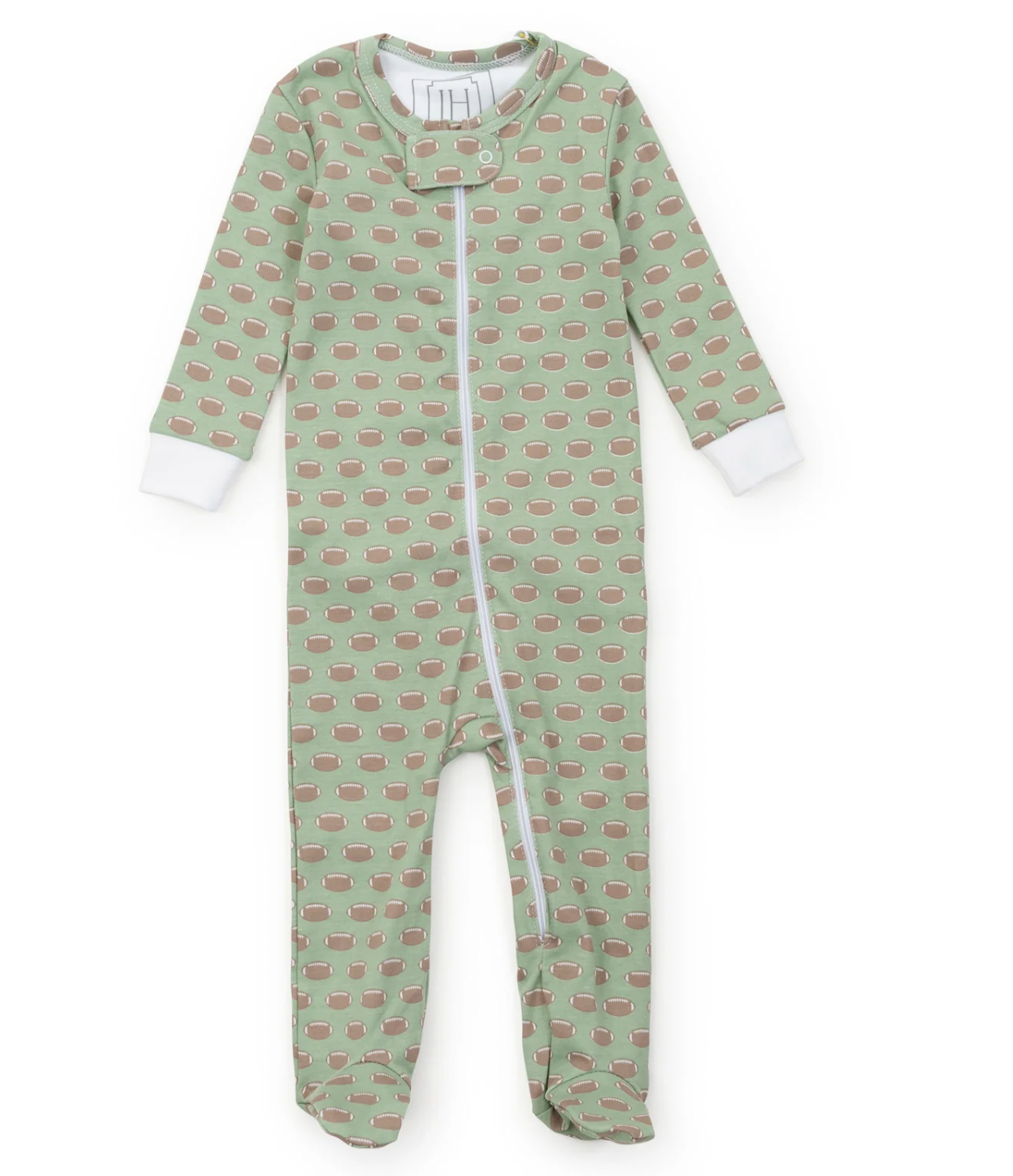 PARKER BOYS' ZIPPER PAJAMA - FOOTBALL