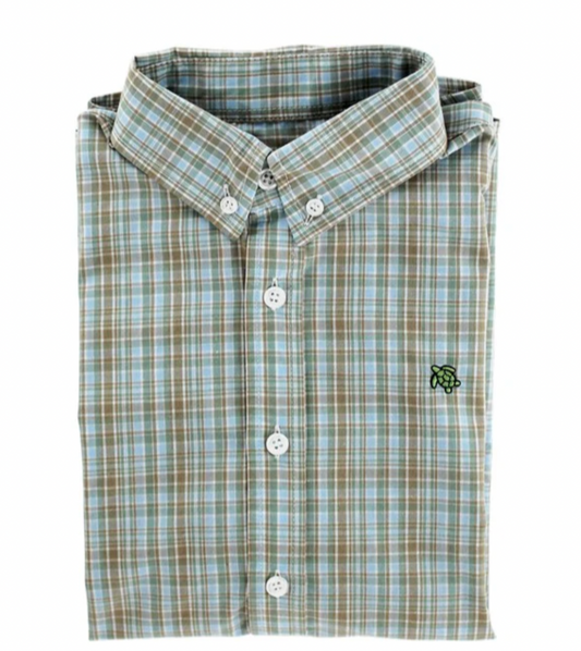 Roscoe Button Down - Brownstone