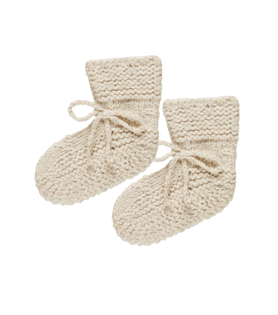 KNIT BOOTIES || SPECKLED NATURAL