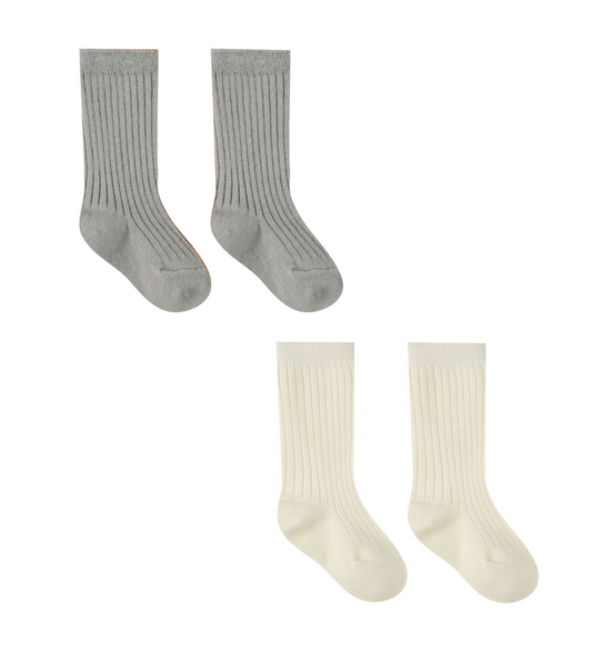 SOCKS SET || IVORY, DUSTY BLUE