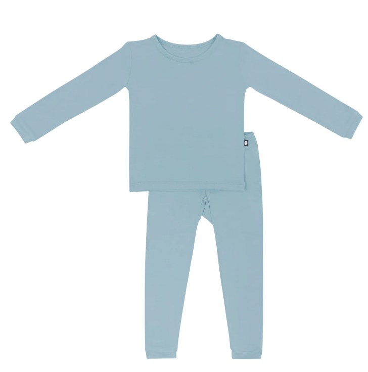 Dusty Blue Long Sleeve Pajamas