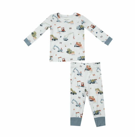 Construction Alphabet- LS Loungewear Set