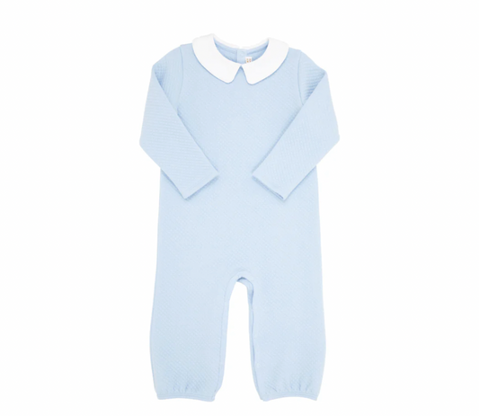 Potter's Playsuit (Quilted) in Beale Street Blue with Worth Avenue White