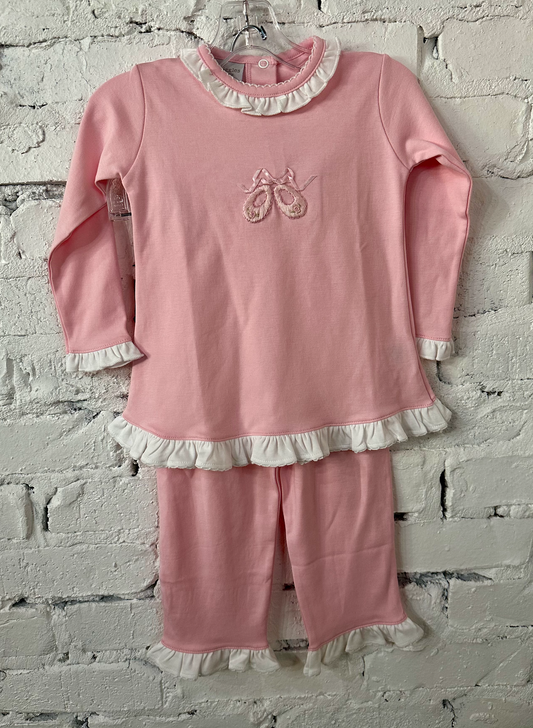 Squiggles Pink Ruffle Ballerina Pant Set