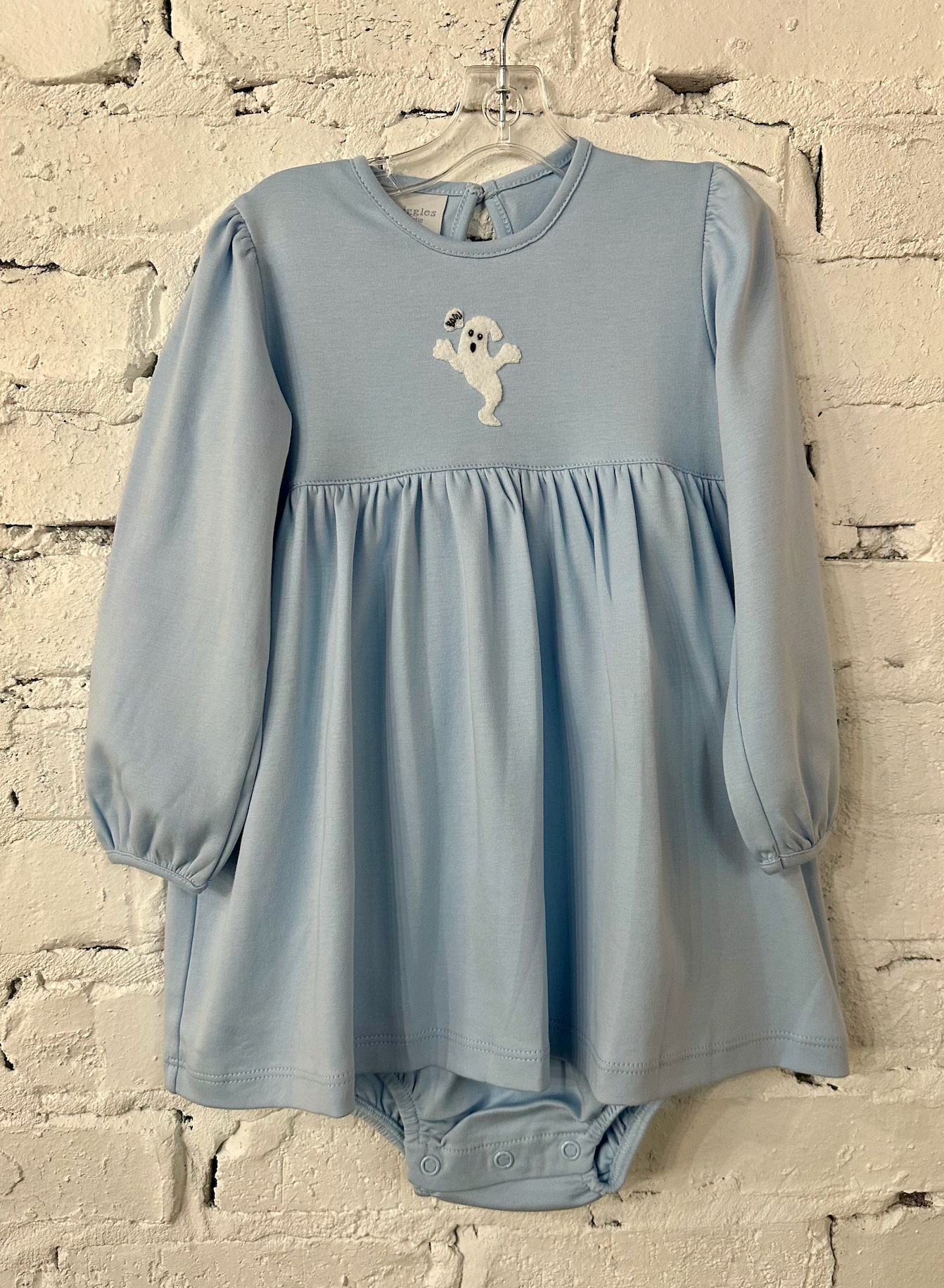 Squiggles Blue Ghost Onsie Dress