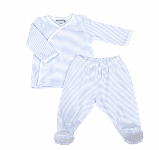 Mini Stripes X-Tee Footed Pant Set