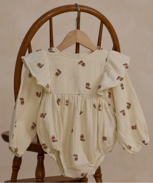 Rylee & Cru Kalea Long Sleeve Romper - Boots