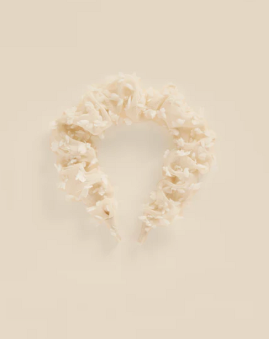 Noralee Gathered Headband - Ivory