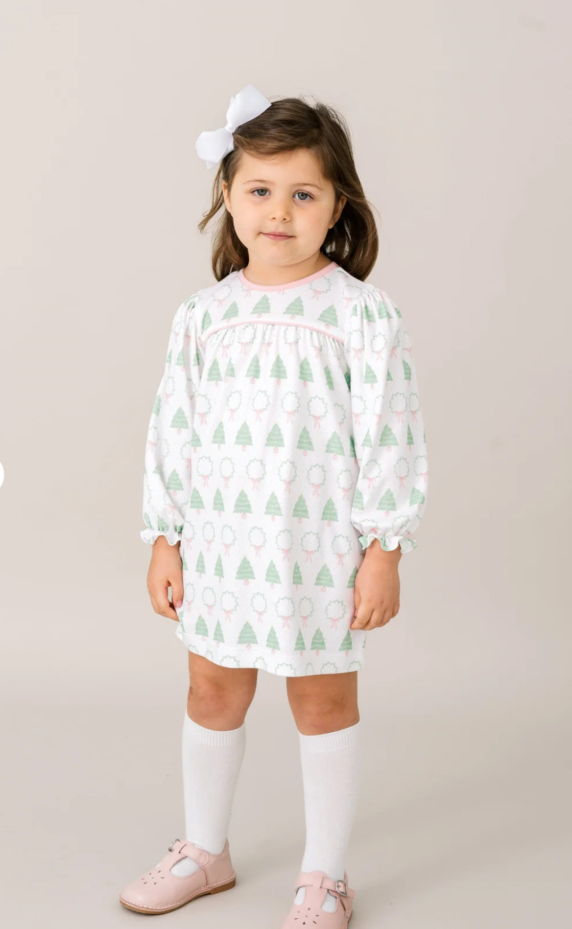 Mother May I Dress Long Sleeve Christmas Tree