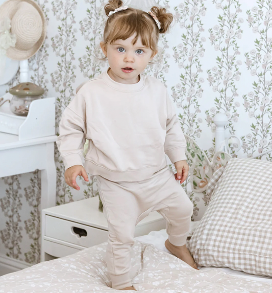 Gunamuna Fleece Sweatsuit in Blush