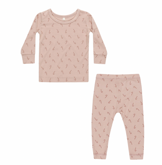 Bamboo Pajama Set in Candy Cane