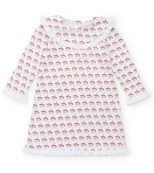 Lila + Hayes Madeline Dress in Hot Cocoa Santa