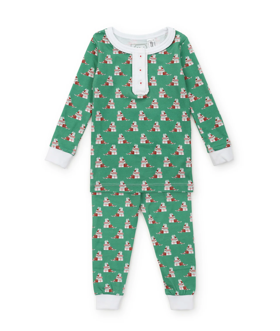 Lila + Hayes Alden Pajama Set - Santa's Helper