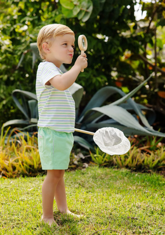 Carter Crewneck Kennedy Cruise Stripe with Multicolor Stork