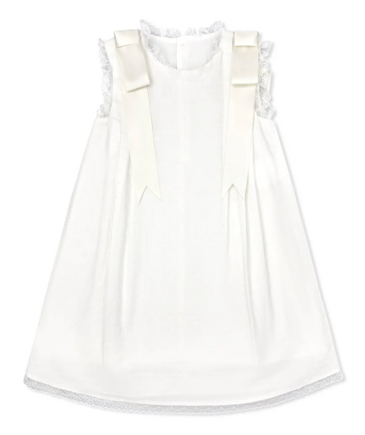 Lullaby Set - Patricia Dress - Spring White Swiss Dot