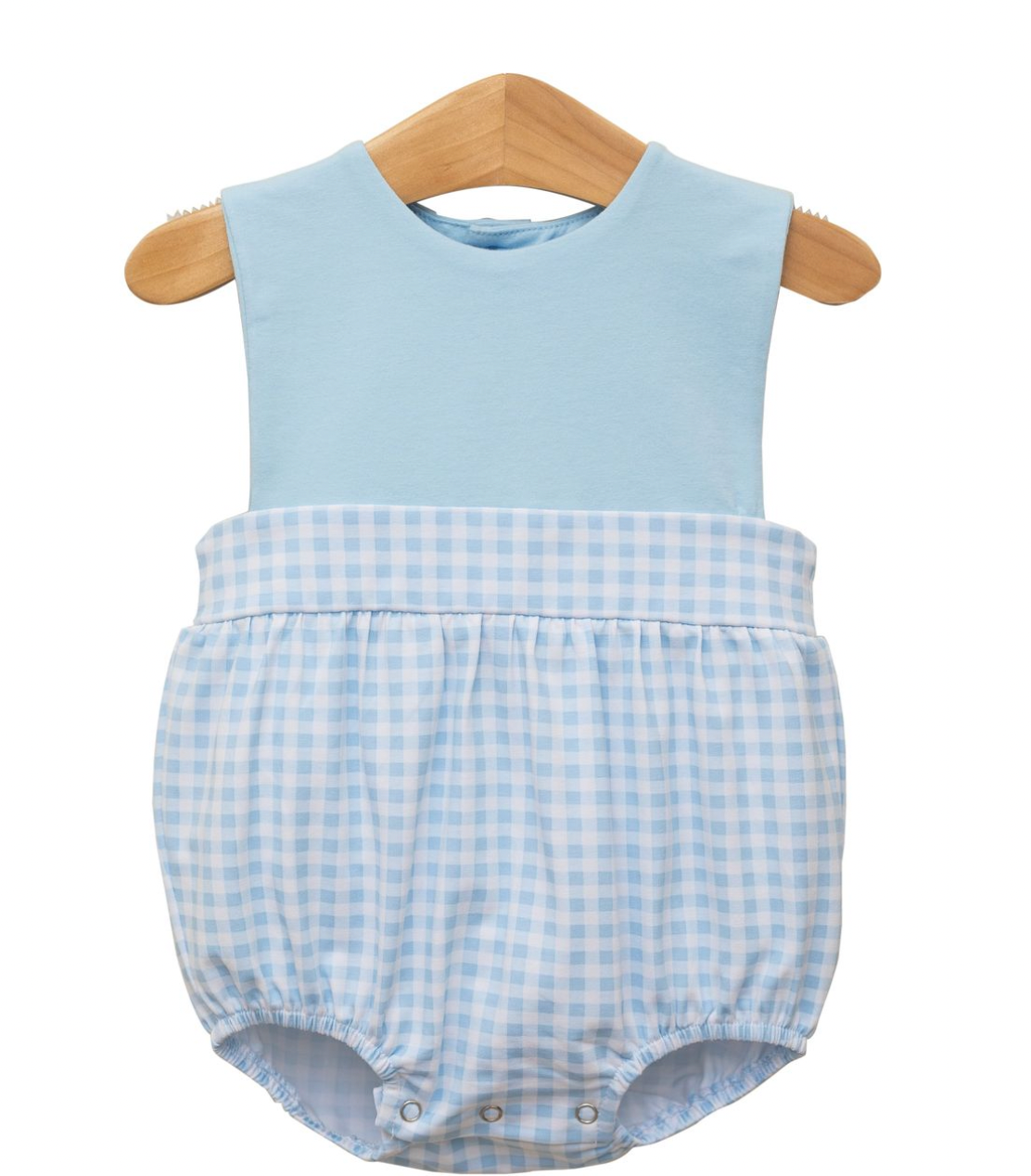 Thomas Sunsuit- Light Blue Gingham