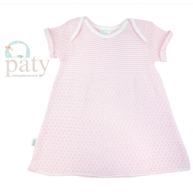 Pink Lap Shoulder Dress- PATY