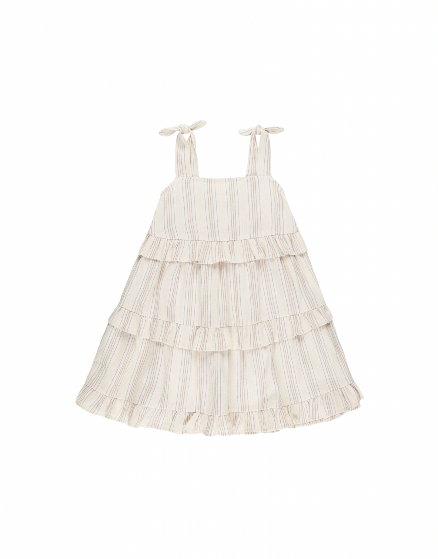 Ruffle Swing Dress in Summer Check