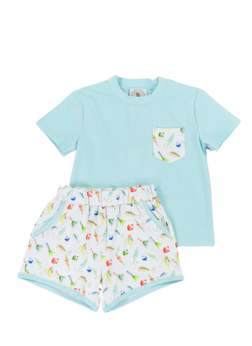 Gone Fishing Play Pocket Short Set