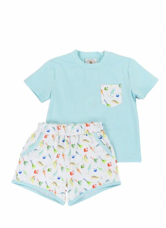 Gone Fishing Play Pocket Short Set