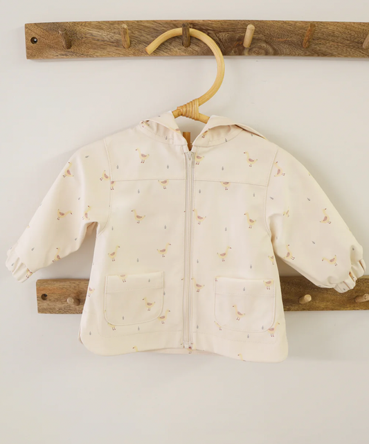 Raincoat : Geese Patterned
