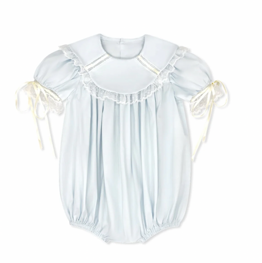 Donahue Bubble in Blessings Blue, Ecru
