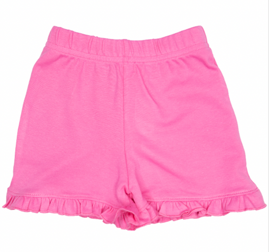 Luigi Ruffle Short-Hot Pink