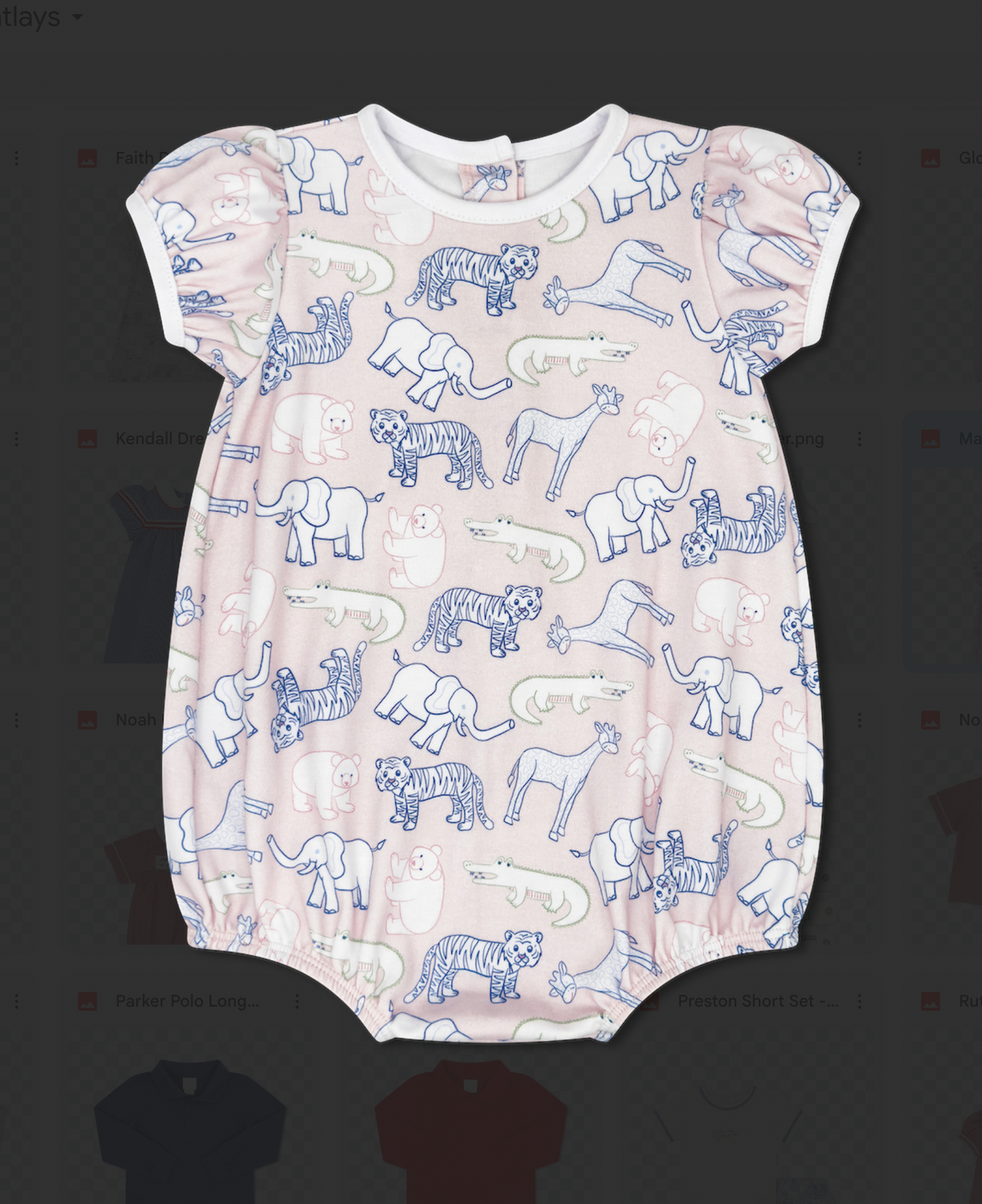 Lullaby Set Zoo Print Pink- They All Asked For You Bubble