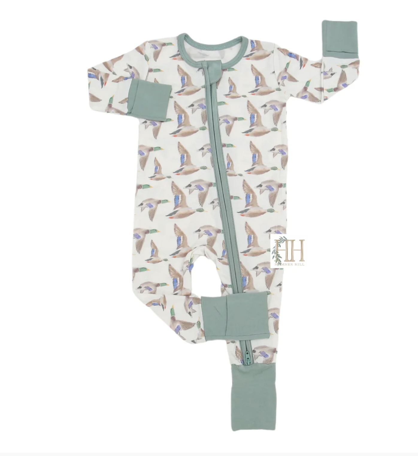 Flyin' South Double Zipper Romper