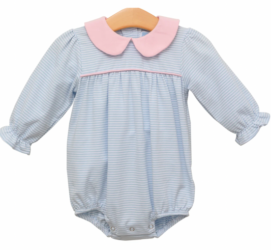 Katherine Bubble in Light Blue Stripe/ Light Pink