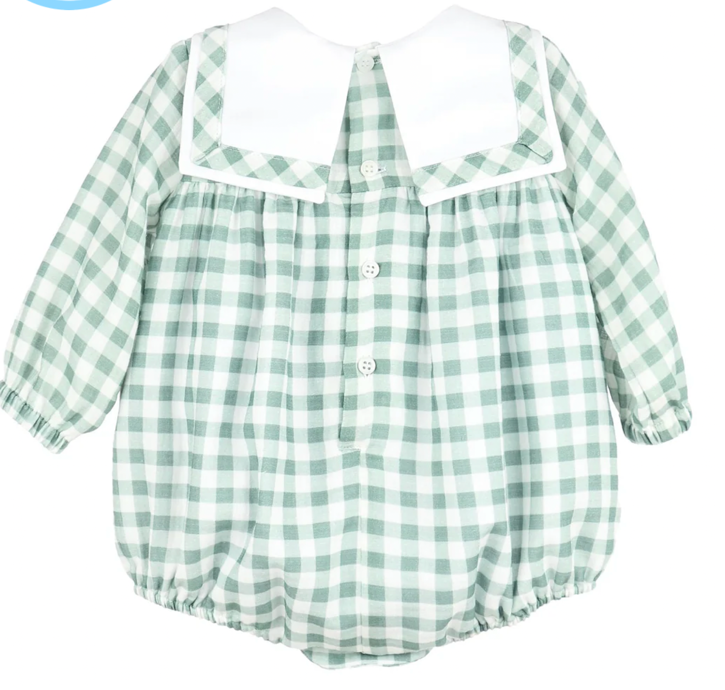 Cuddle Cotton Green Check Bubble