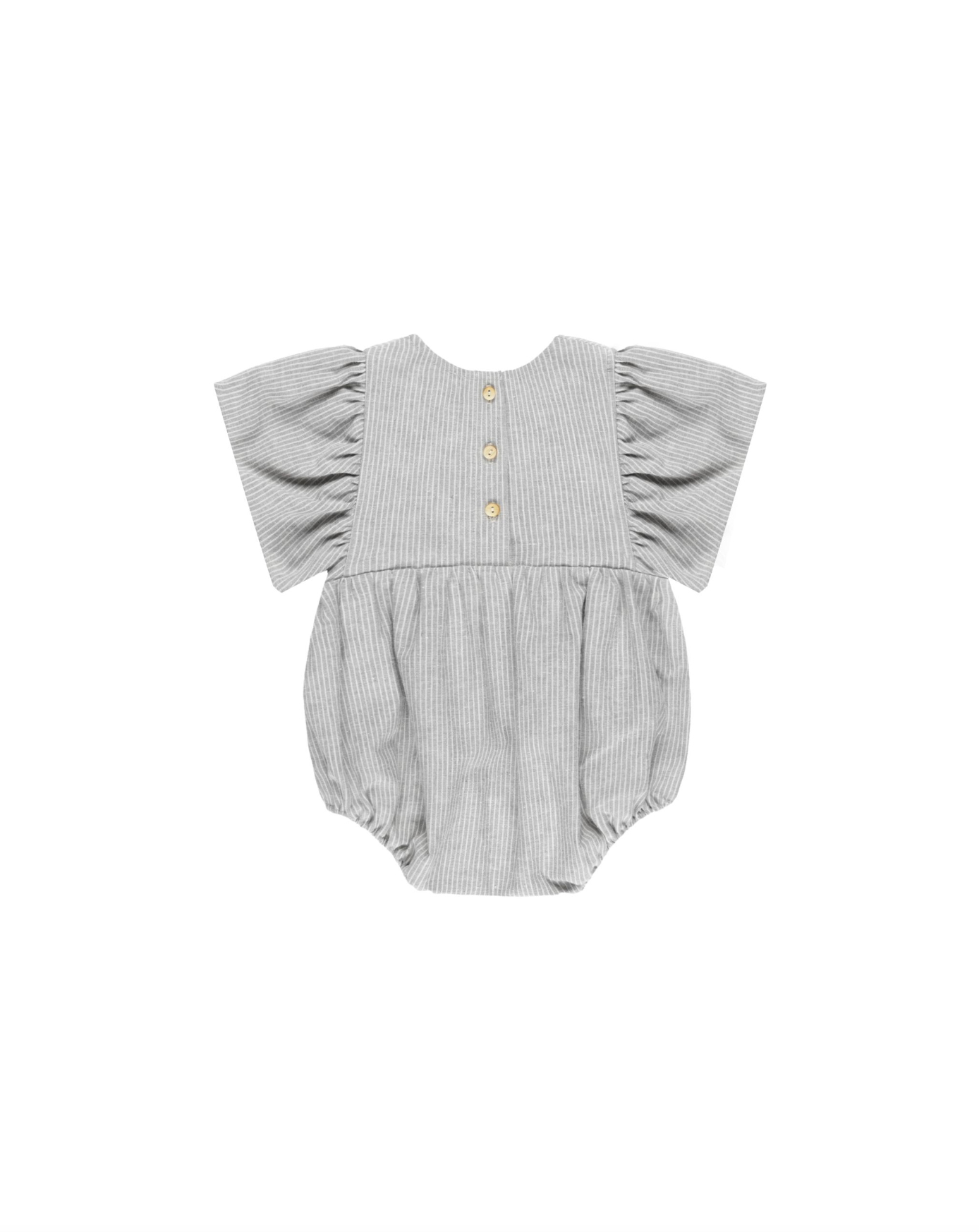 Kalea Romper in Blue Micro Stripe