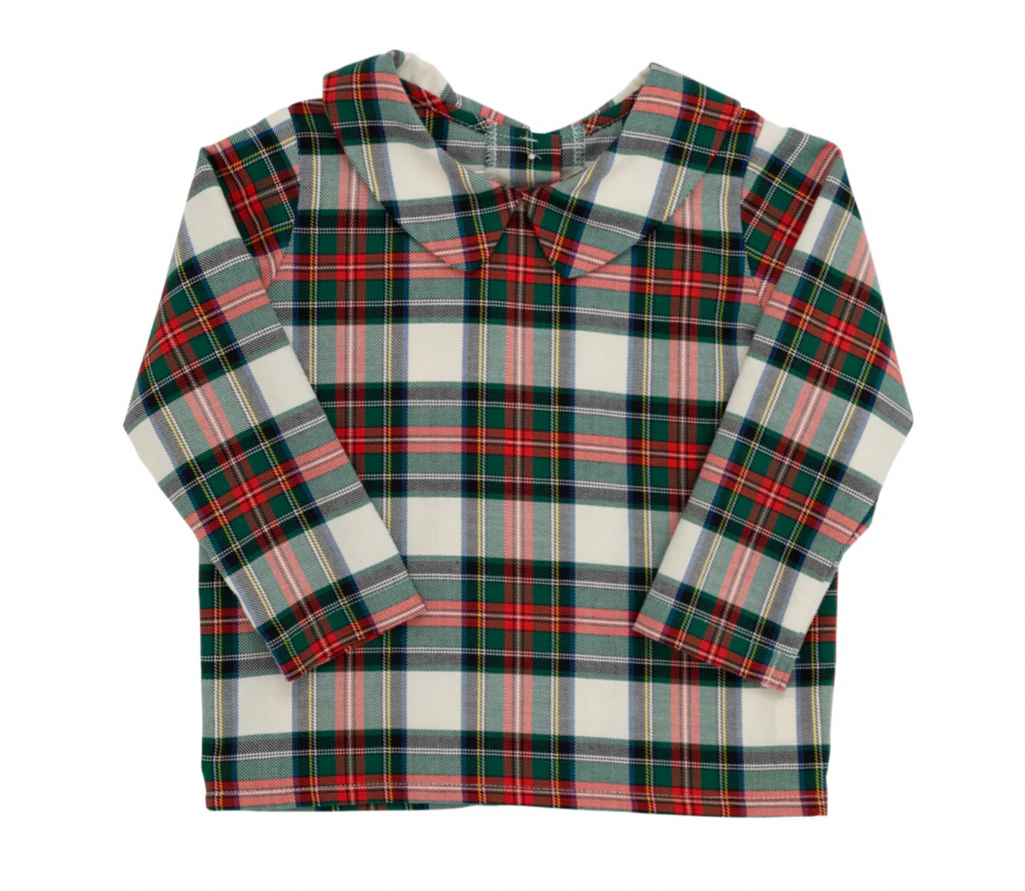 Peter Pan Collar Shirt & Onesie (Long Sleeve Woven) Aiken Place Plaid