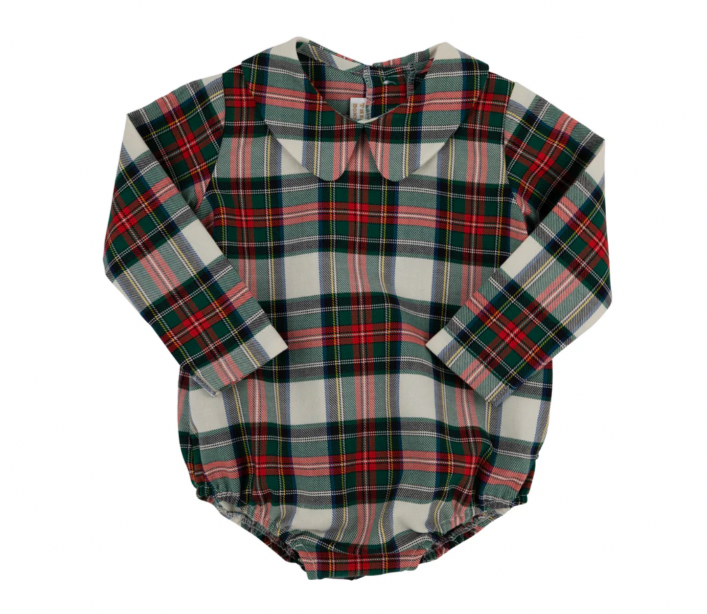 Peter Pan Collar Shirt & Onesie (Long Sleeve Woven) Aiken Place Plaid