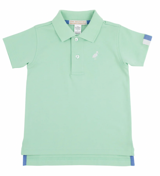 Prim & Proper Polo & Onesie Grace Bay Green with Sunrise Blvd. & Worth Avenue White Stork Regular price