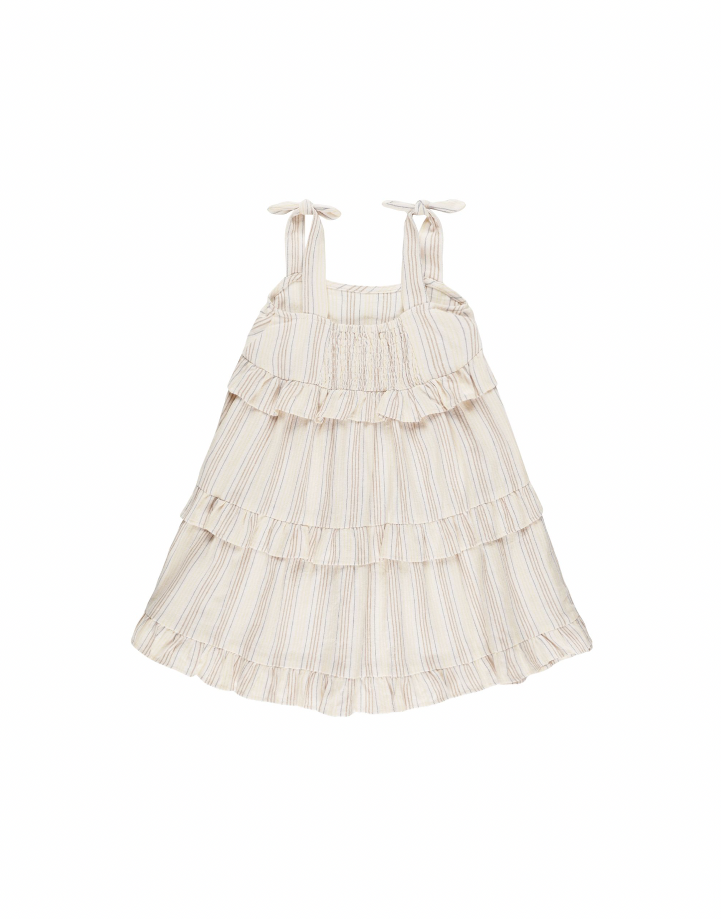 Ruffle Swing Dress in Summer Check