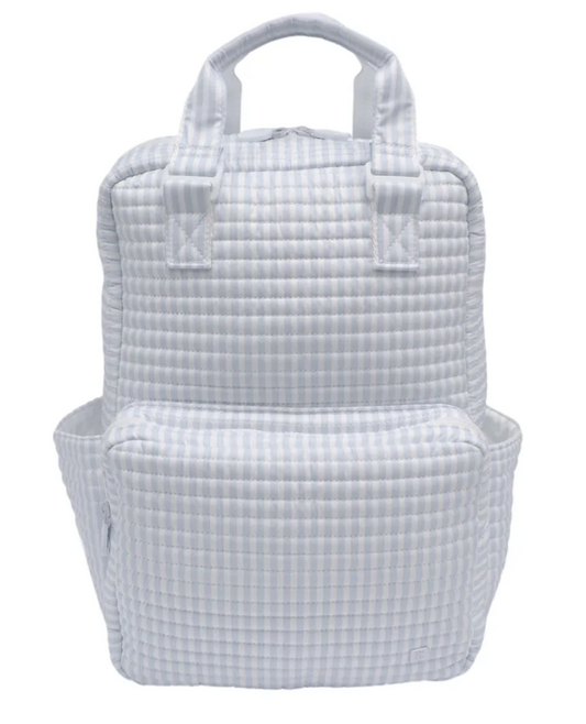 QUILTED ALL YOU NEED BAG - PIMLICO STRIPE BLUE