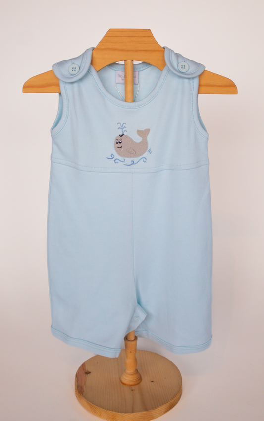 Squiggles- Gray Whale Sunsuit