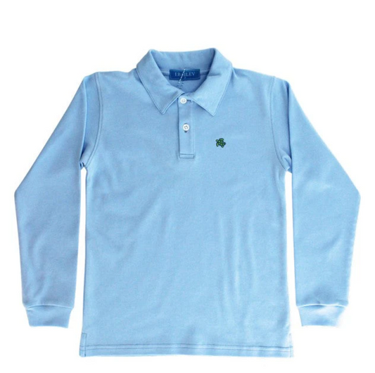 Harry long sleeve polo light blue