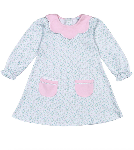 Nicolle Scallop Pima Dress